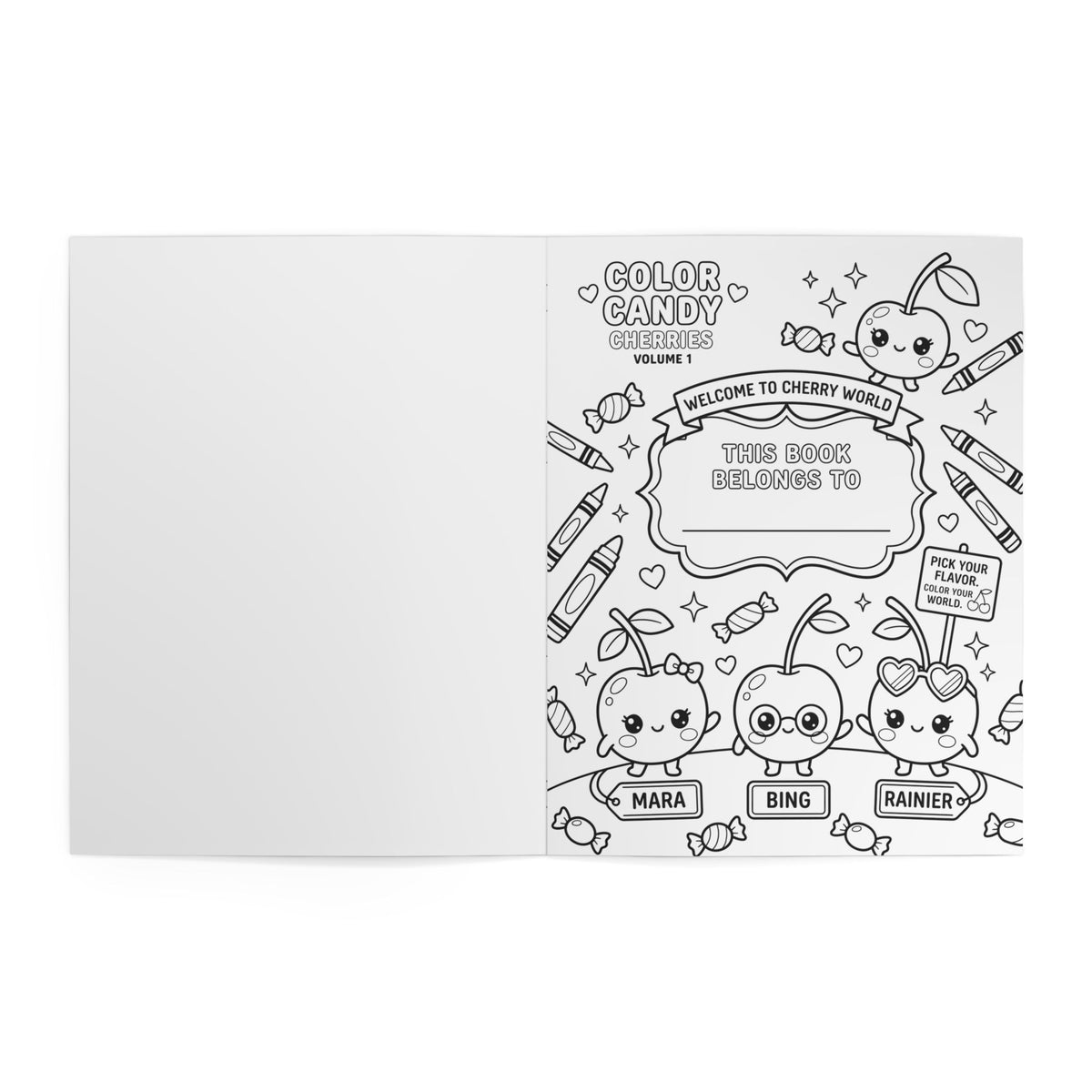 Color Candy — Cherries · Volume 1 — Cute Coloring Book