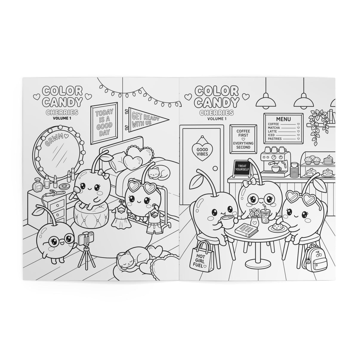 Color Candy — Cherries · Volume 1 — Cute Coloring Book