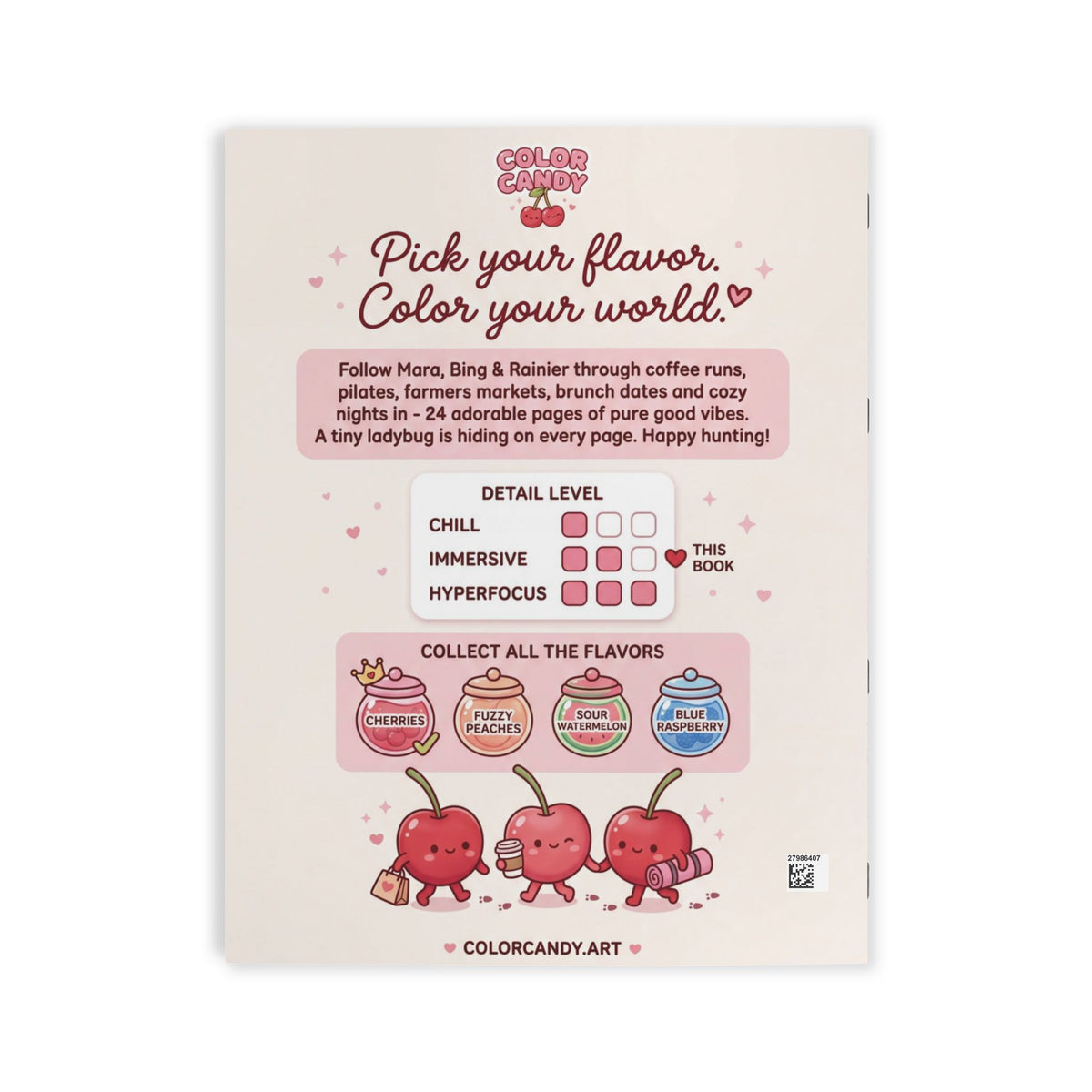 Color Candy — Cherries · Volume 1 — Cute Coloring Book